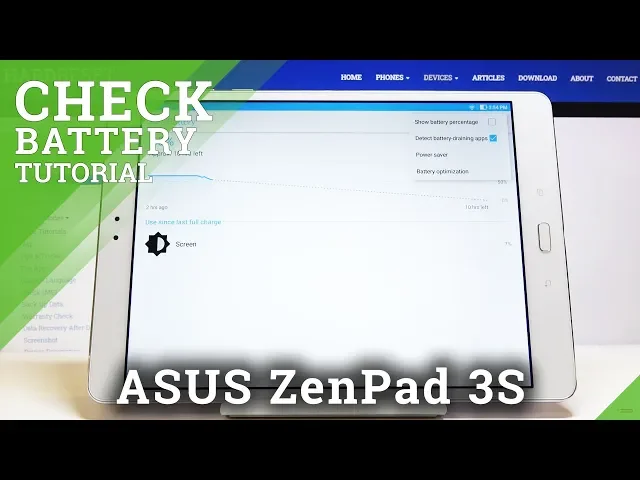 Video thumbnail for How to Check Battery Percentage in ASUS ZenPad 3s – Show Battery Information