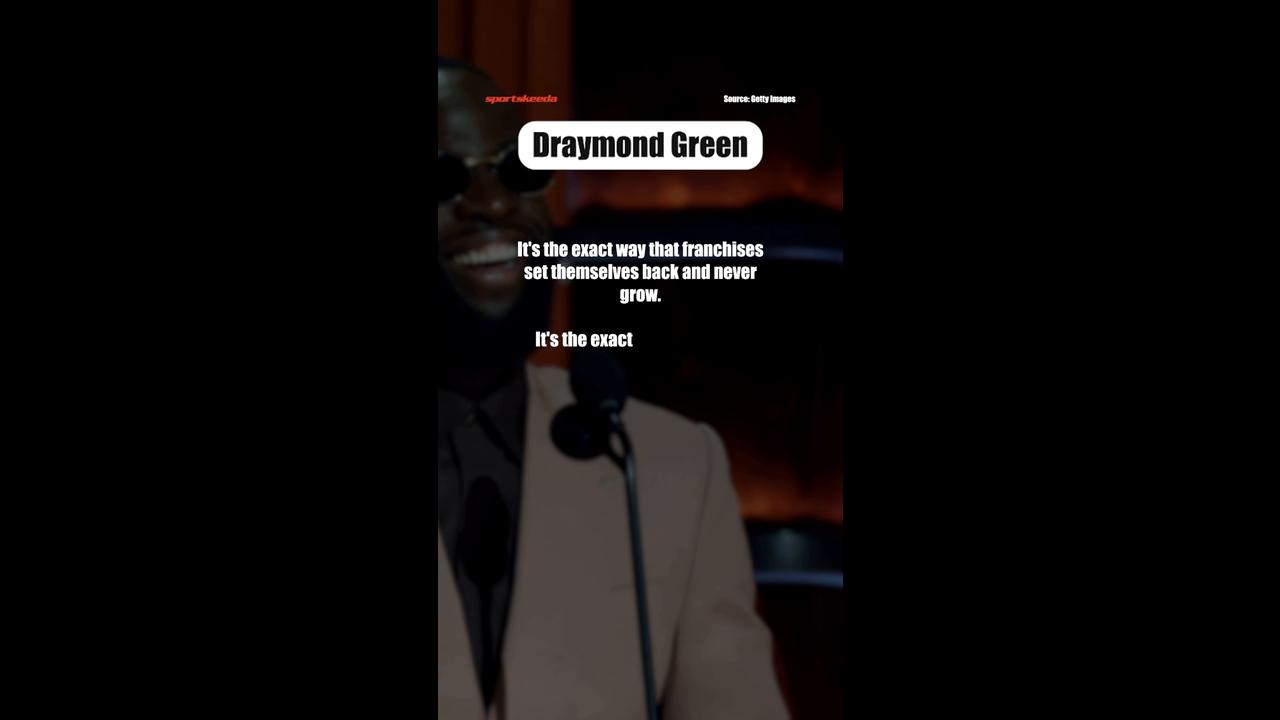 Video thumbnail for Draymond Green DESTROYS Calls To Trade Chet Holmgren After Thunder Collapse