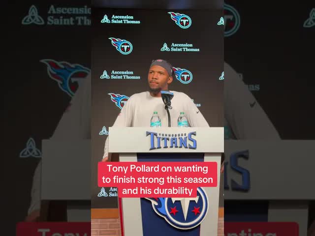 Video thumbnail for (182) titans rb tony pollard aims for strong, healthy season