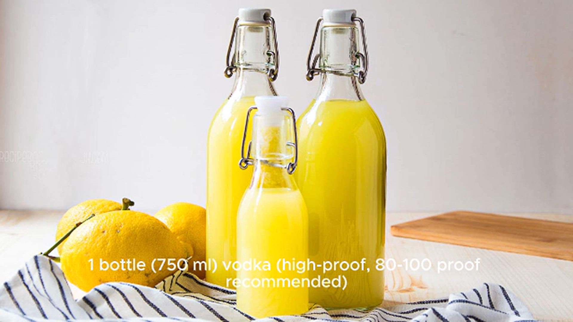 'Video thumbnail for Limoncello Recipe'