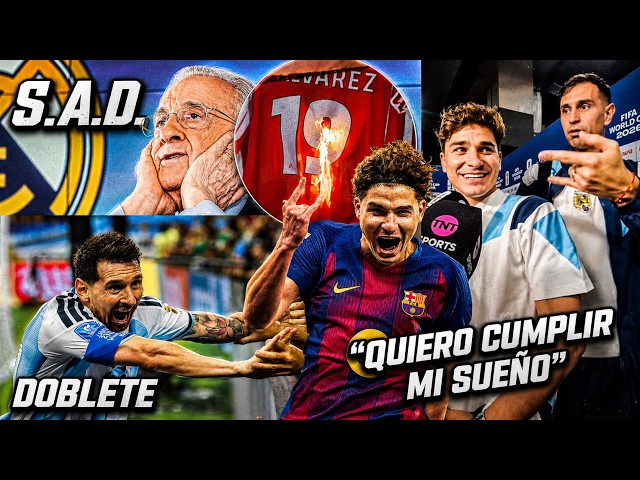 Video thumbnail for JULIÁN quiere CUMPLIR SU SUEÑO Y REACCIONES | DOBLETE de MESSI | MADRID se acerca a la S.A.D.