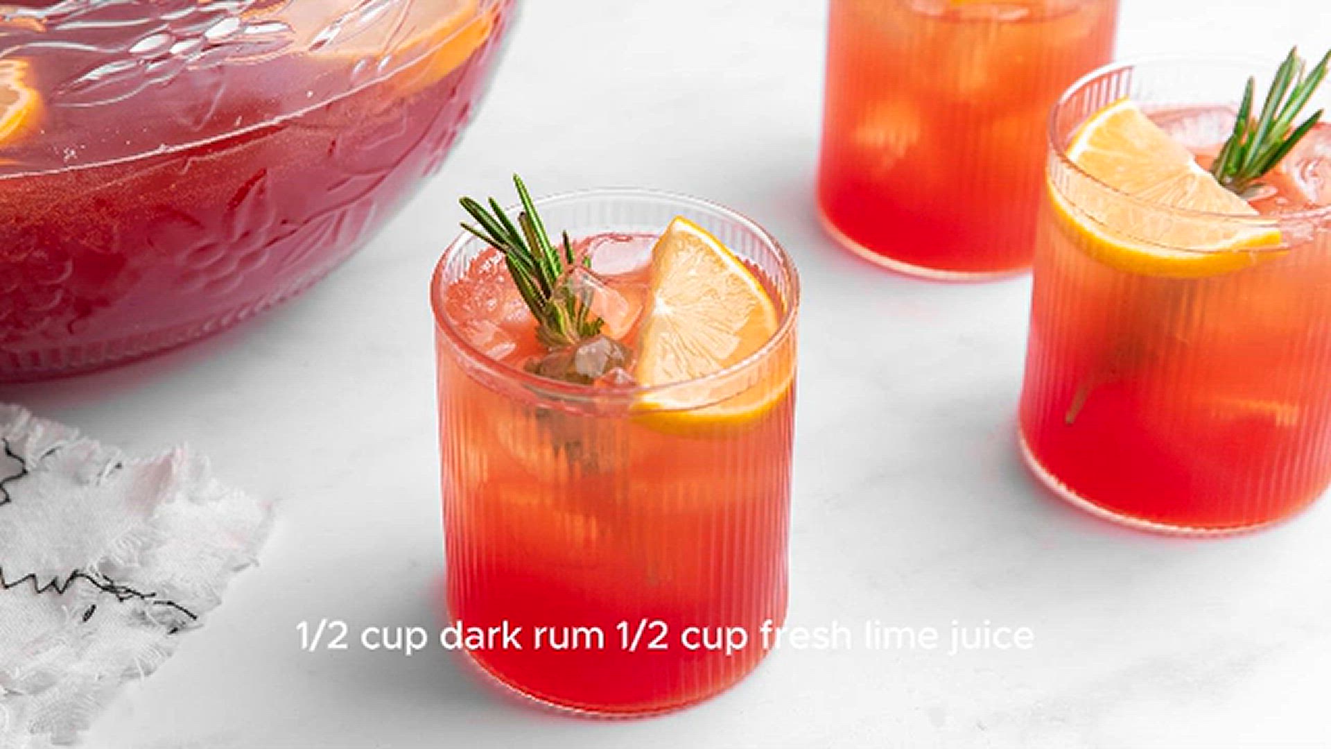 'Video thumbnail for Rum Punch Recipe'