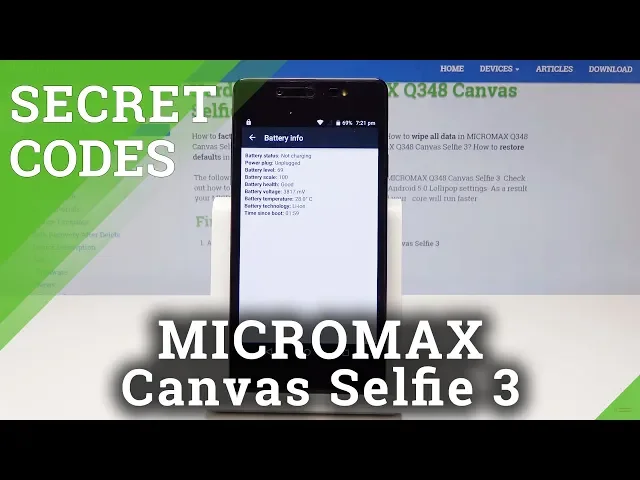 Video thumbnail for How to Use Secret Codes in Micromax Selfie 3 - Hidden Mode / Advanced Options
