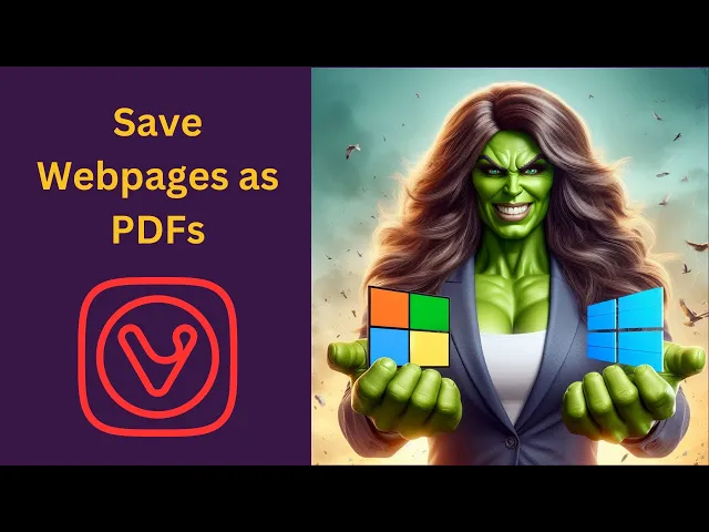 'Video thumbnail for How to Save Webpages as PDFs in Vivaldi Browser on Windows 11 and 10 | GearUpWindows Tutorial'