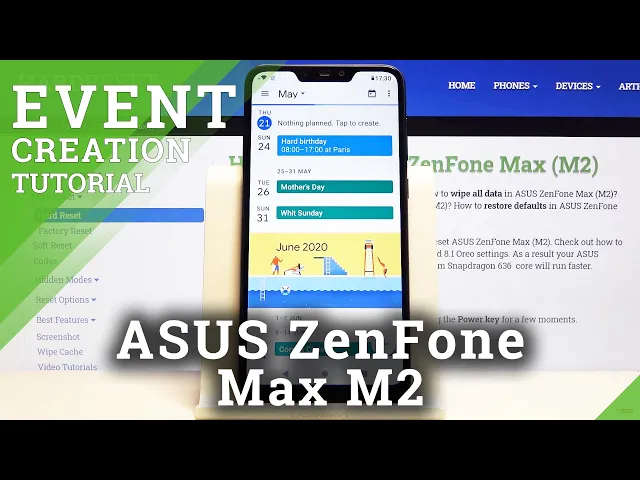 Video thumbnail for How to Schedule in Calendar in ASUS Zenfone Max M2 - Add & Plan Events