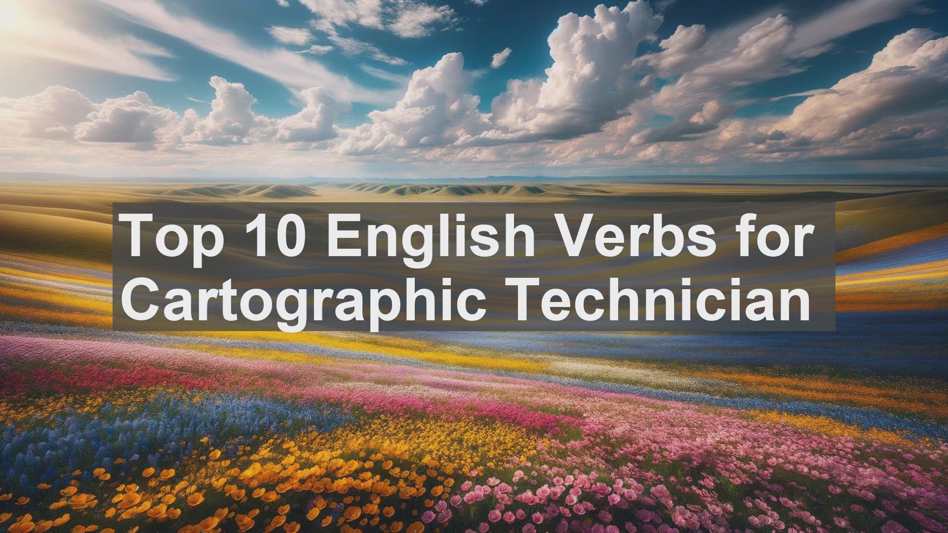 'Video thumbnail for Top 10 English Verbs for Cartographic Technician'
