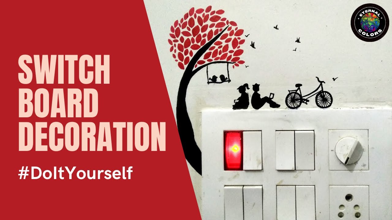 Video thumbnail for Switchboard Decoration using Acrylic Color Paint | DIY Acrylic Color | Painting on Switchboard