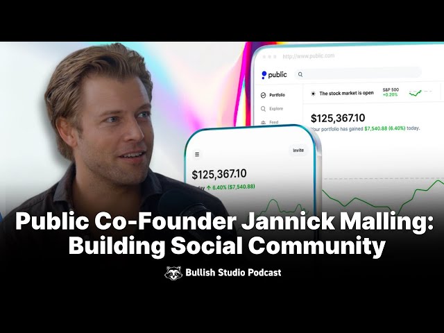 Video thumbnail for Public.com's Unprecedented Journey: GameStop, Growth, & Breaking New Ground | Bullish Studio Podcast