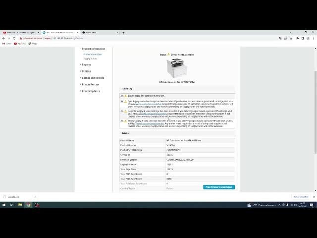 Video thumbnail for Master the EWS on Hp Color LaserJet Pro / Restarting Your HP LaserJet Pro in a Snap