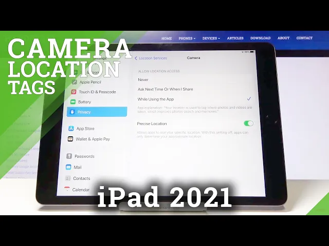 Video thumbnail for How to Activate Camera Location Tags in iPad 2021 – Turn On Camera Location Tags