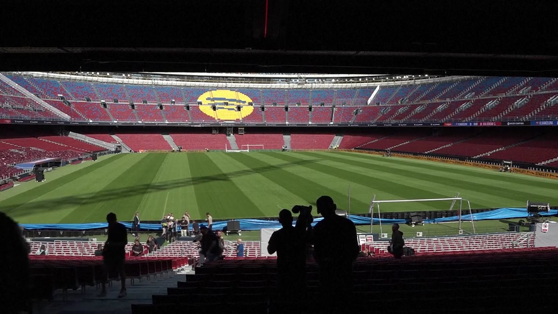 'Video thumbnail for Barcelona show off revamped Camp Nou stadium'