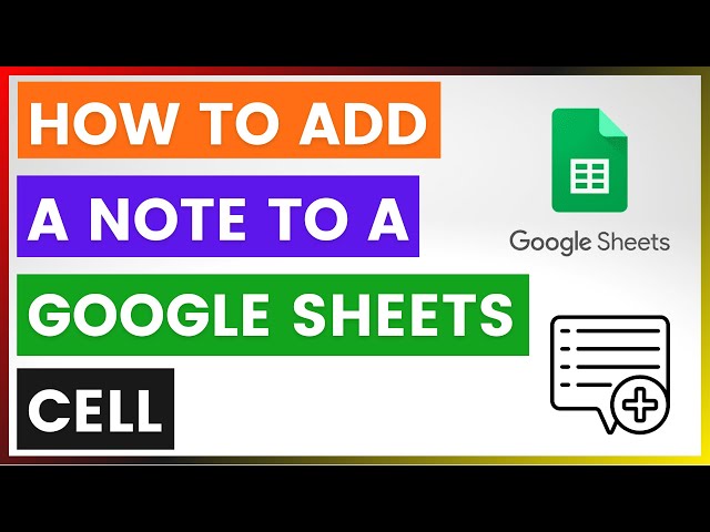Video thumbnail for How To Add A Note To A Google Sheets Cell? [in 2025]