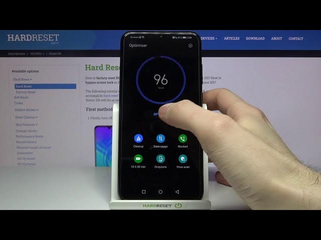 Video thumbnail for How to Speed Up Honor 20i – Optimization / Erase Junk Files