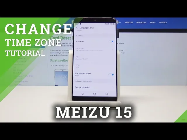 Video thumbnail for How to Change Date & Time in MEIZU 15 - Time Settings