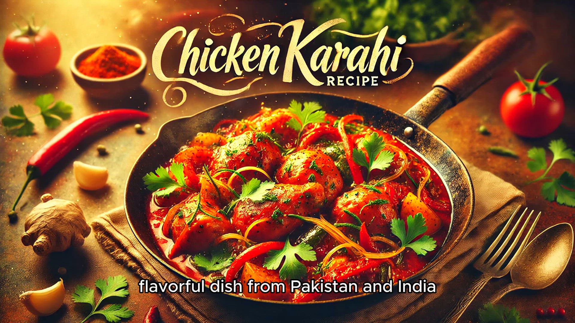 Video thumbnail for Chicken Karahi Recipe