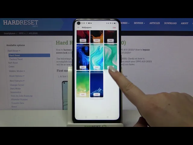 Video thumbnail for How to Change Wallpaper on OPPO A33 2020 – Set Up Wallpaper