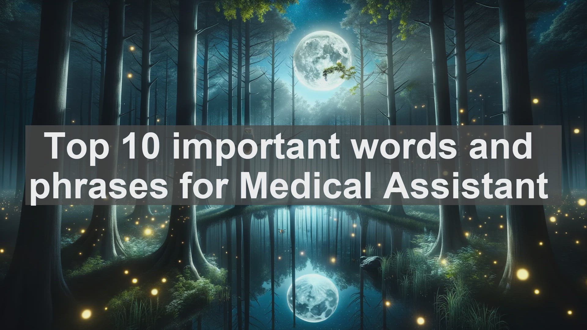 'Video thumbnail for Top 10 important words and phrases for Medical Assistant'