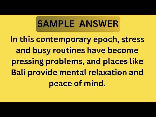 Video thumbnail for Describe a Place You Would Like to Visit in Your Free Time | IELTS Cue Card 2026