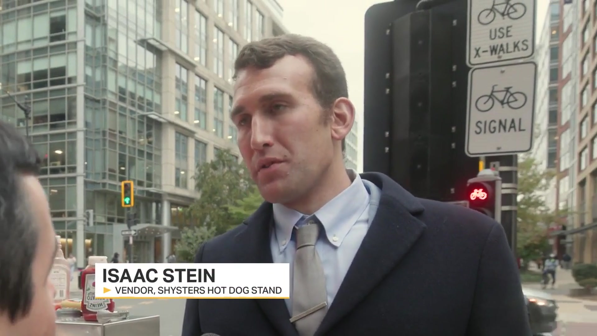 'Video thumbnail for IRS lawyer opens hot dog stand to keep working during government shutdown'