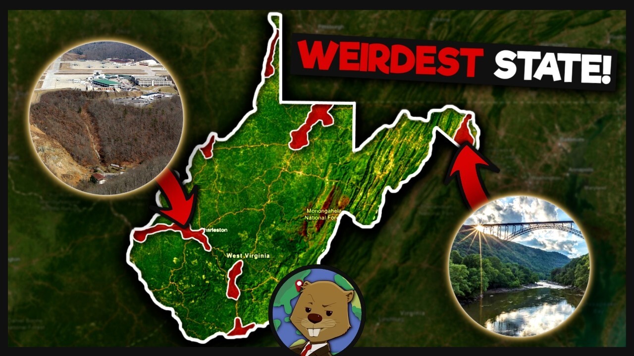 Video thumbnail for Why West Virginia Has America's Strangest Geography
