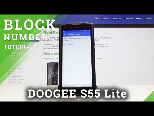 Video thumbnail for How to Block Number in Doogee S55 Lite - Block Unwanted Callers