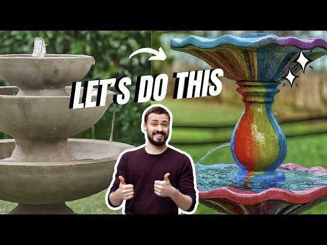 Video thumbnail for What Paint Do You Use for a Concrete Water Fountain? (BEST CHOICE)