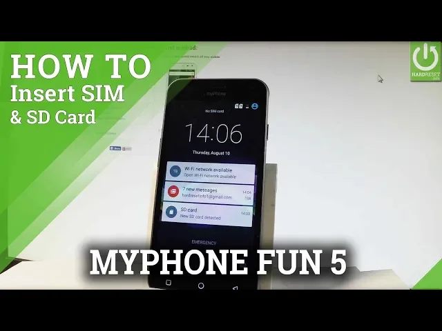 Video thumbnail for How to Insert SIM & SD in myPhone Fun 5 - Set Up SIM and SD Card