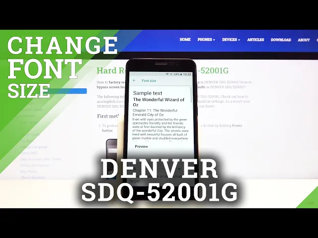 Video thumbnail for DENVER SDQ-52001G - How to Change & Manage Font Size