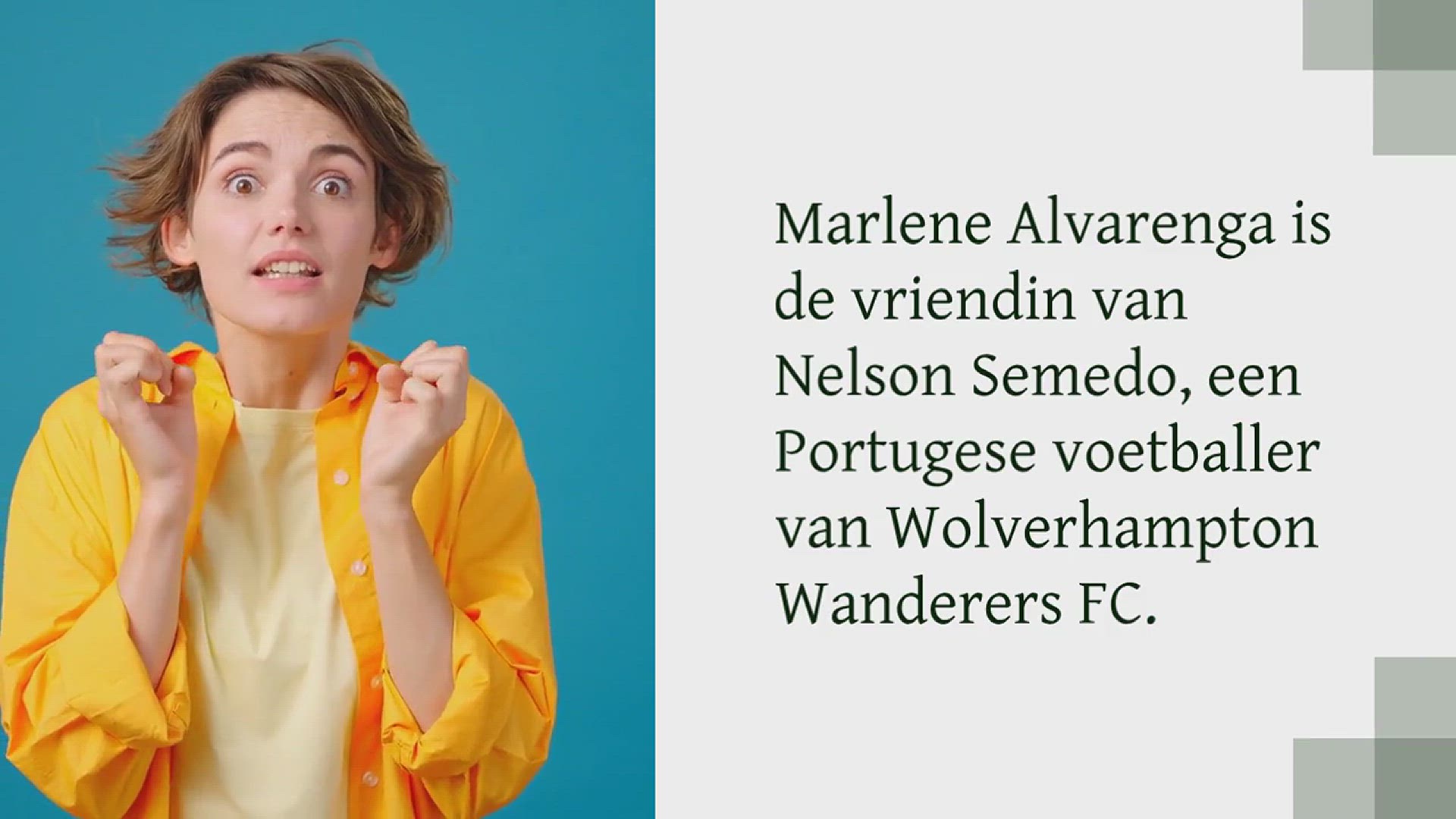Video thumbnail for Marlene Alvarenga vriendin van Nelson Semedo: