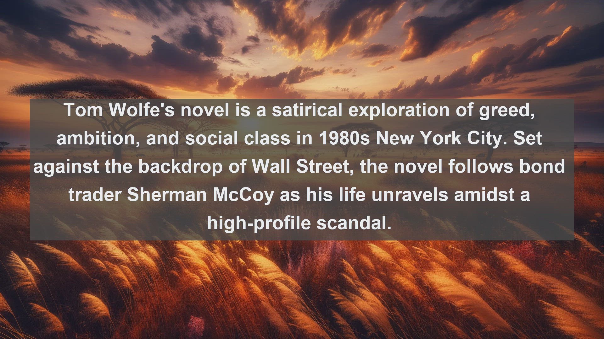 'Video thumbnail for Top 10 American Novels on Wall Street'