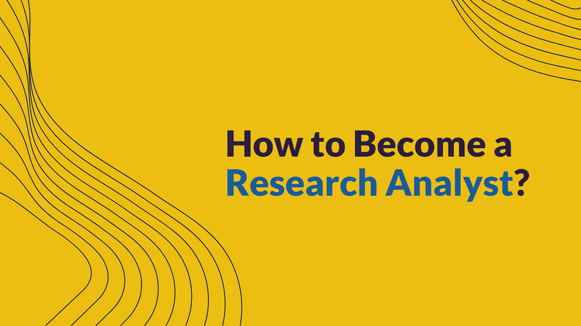 'Video thumbnail for How to Become a Research Analyst?'