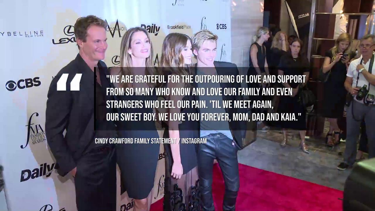 Video thumbnail for IN CASE YOU MISSED IT: Cindy Crawford and family break silence after son Presley's death.