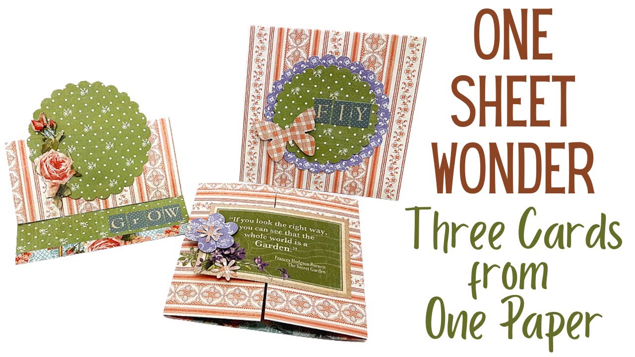 Video thumbnail for One Sheet Wonder   Three Cards from One Paper