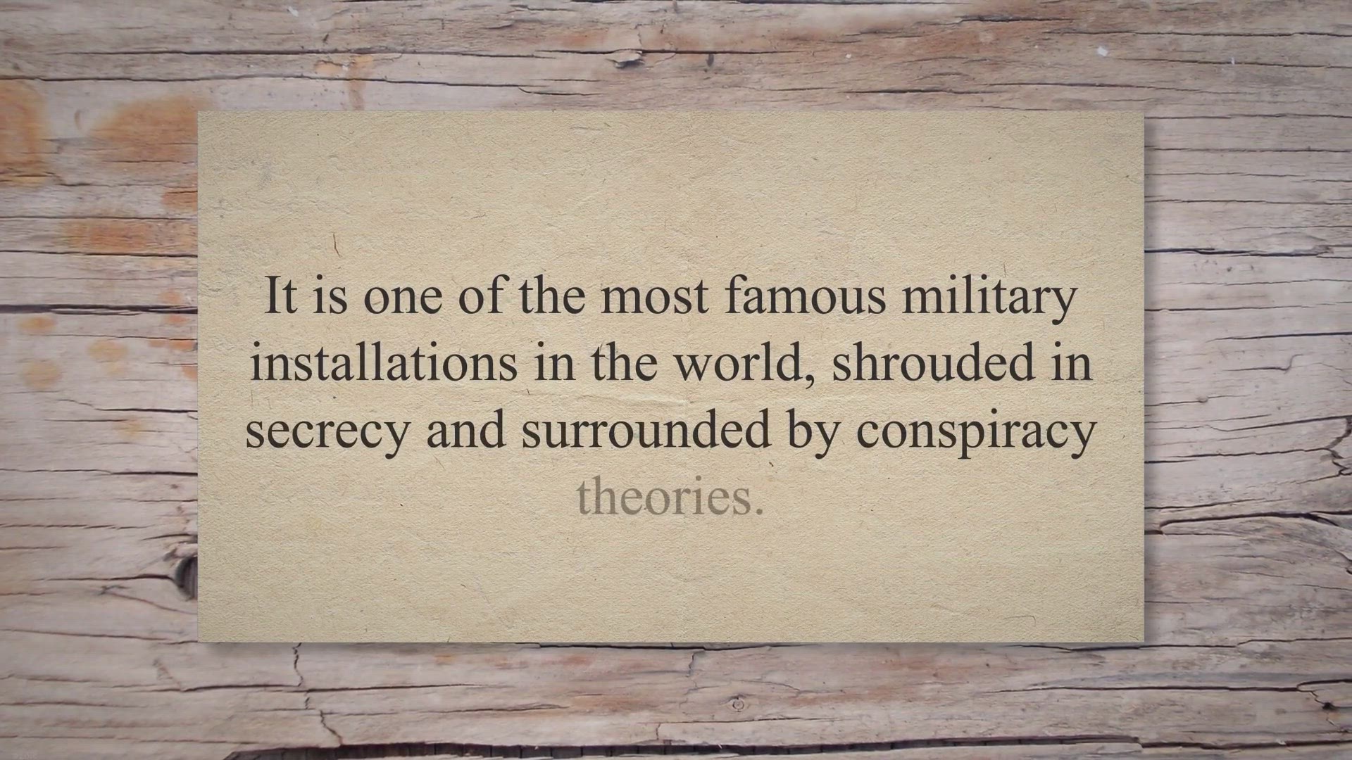 Video thumbnail for 7 Conspiracy Theories About Area 51