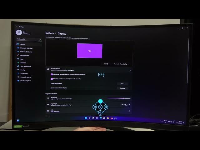 Video thumbnail for How to Hard Reset Samsung Odyssey G7 - Restore Default Settings