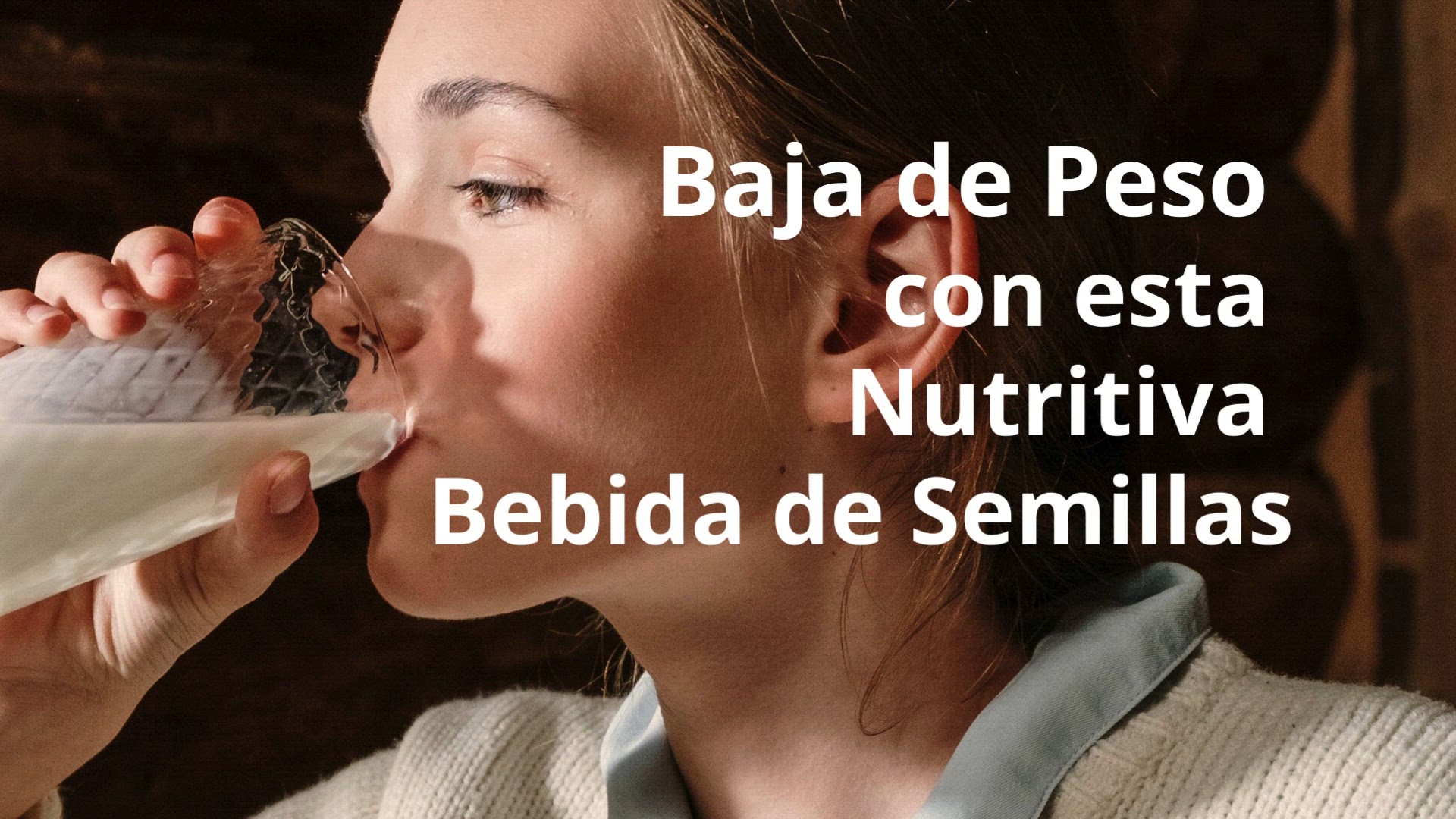 Video thumbnail for Baja de Peso con esta Nutritiva Bebida de Semillas. Sin lácteos.