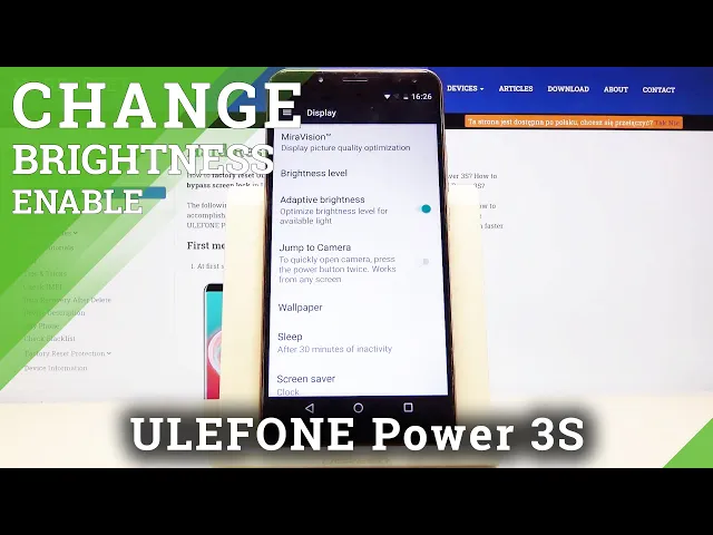 Video thumbnail for How to Activate Auto Brightness in ULEFONE Power 3S – Adjust Screen Settings
