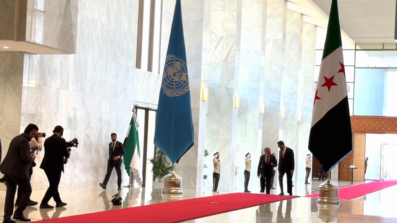 Video thumbnail for Syria: UN chief Guterres meets Syrian president during landmark Damascus visit.