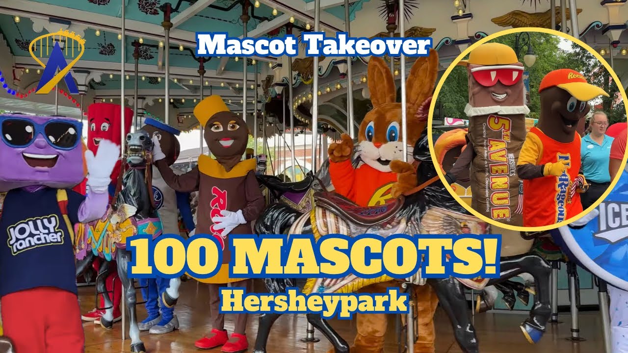 Video thumbnail for 100 Mascots vs. Hersheypark: The Ultimate Takeover