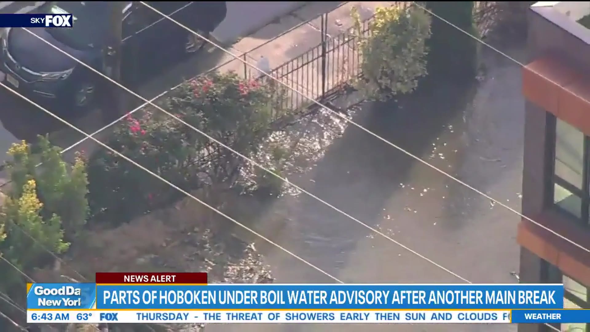 'Video thumbnail for Another water main break in Hoboken'