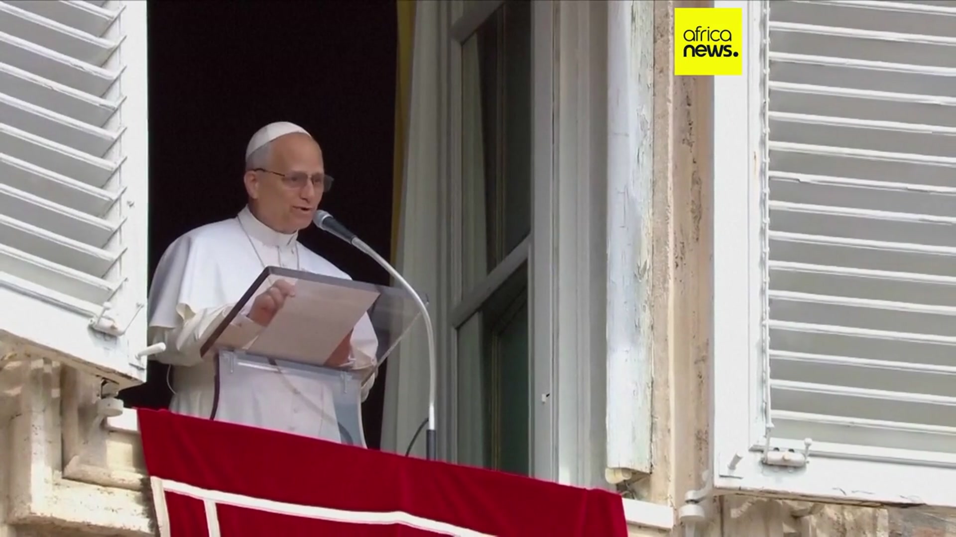 'Video thumbnail for Catholic faithful gather in St Peter's square to celebrate 70th birthday of Pope Leo XIV'