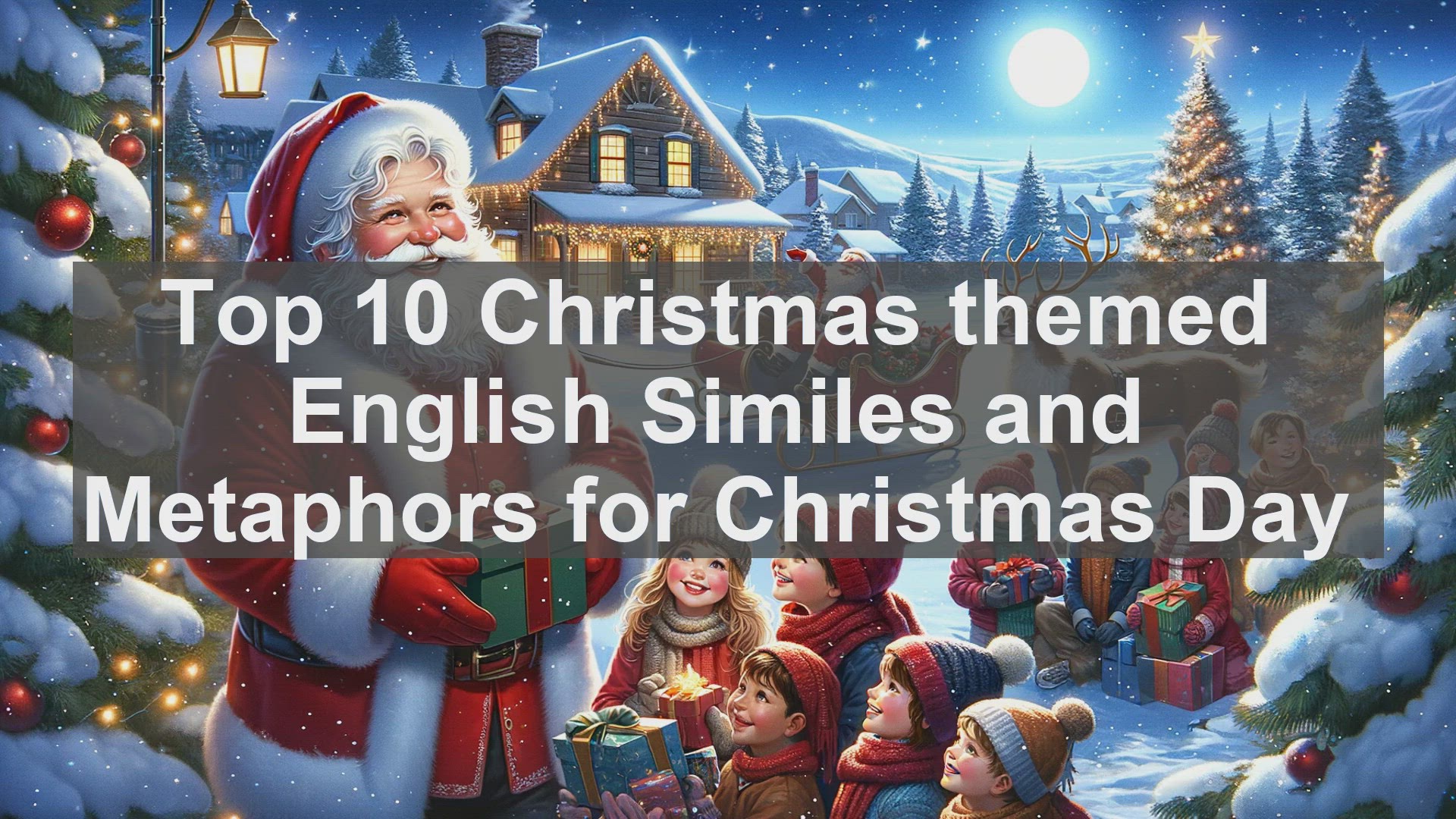 'Video thumbnail for Top 10 Christmas themed English Similes and Metaphors for Christmas Day'