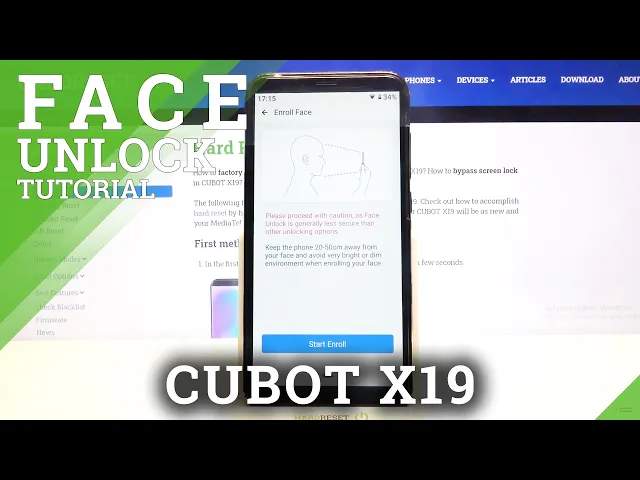 Video thumbnail for CUBOT X19 – Manage Security Settings & Add Face Unlock