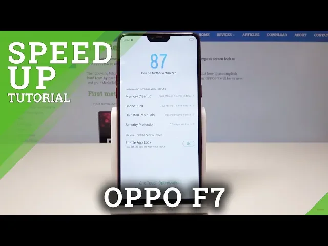 Video thumbnail for How to Clean Up Memory in OPPO F7 - Speed Up / Optimize System