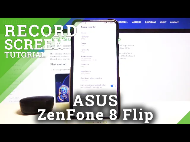 Video thumbnail for How to Change Video Quality in Screen Recorder in ASUS ZenFone 8 Flip – Screen Recorder Settings