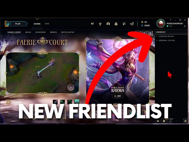 Video thumbnail for How to Create New Friend List in League of Legends - New Friend Folder in LOL