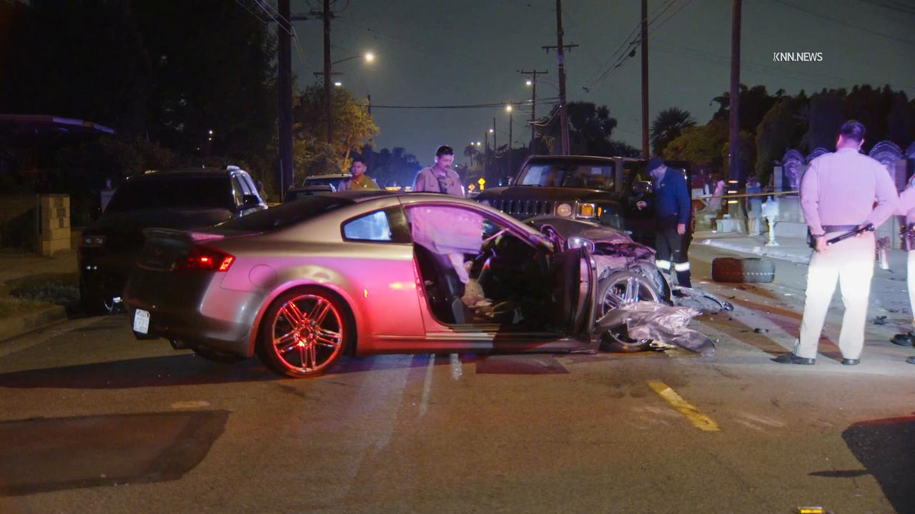 Video thumbnail for US, Los Angeles: La Puente Fatal Traffic Collision Investigation Underway.