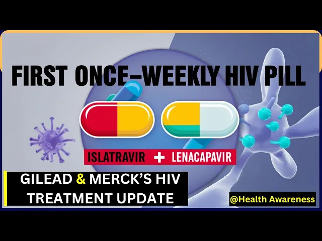Video thumbnail for Breakthrough in HIV Treatment: Gilead and Merck Islatravir-lenacapavir Once-weekly Oral HIV Regimen