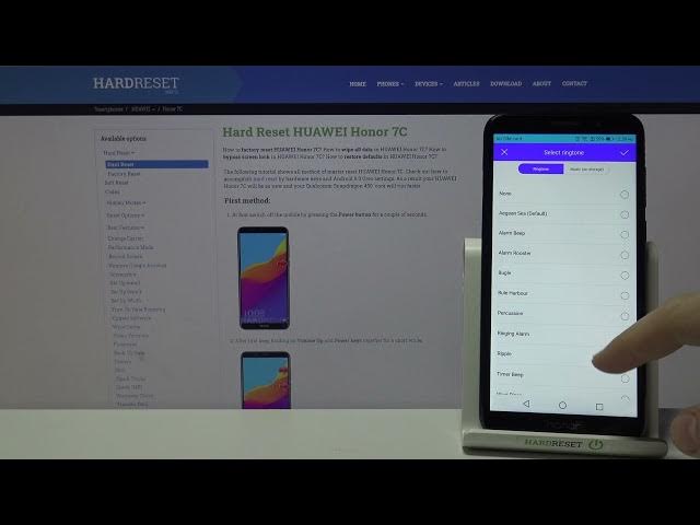 Video thumbnail for How to Check Out Default Alarm Tones on HUAWEI HONOR 7C - Alarm Tones Options on Huawei