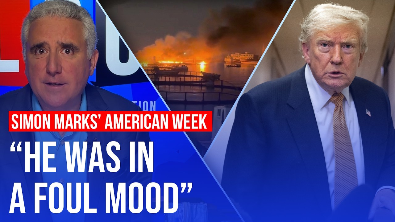 Video thumbnail for 'Trump's wash-rinse-repeat routine was on full display' | Simon Marks' American Week